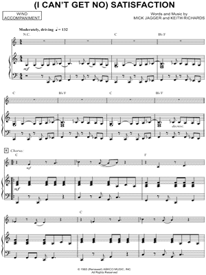 (I Can't Get No) Satisfaction - Tenor Saxophone & Piano - Sheet Music (Digital Download)