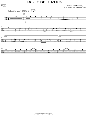 Jingle-Bell Rock - Viola & Piano - Sheet Music (Digital Download)