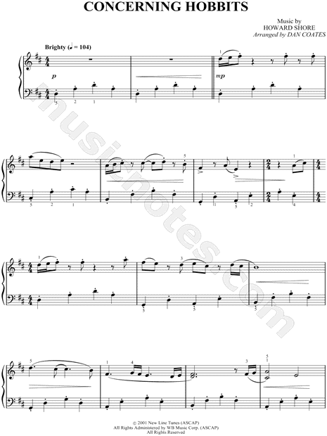Download sheet music for Howard Shore. Choose from sheet music for such