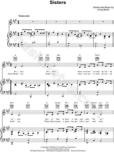 rosemary clooney vocal range rosemary clooney quot sisters quot sheet music in a major rosemary clooney vocal range rosemary clooney quot sisters quot sheet music in a major