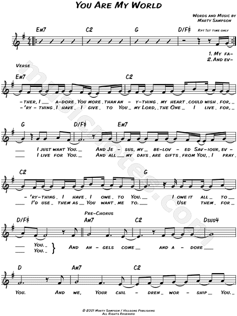 part of your world sheet music free download