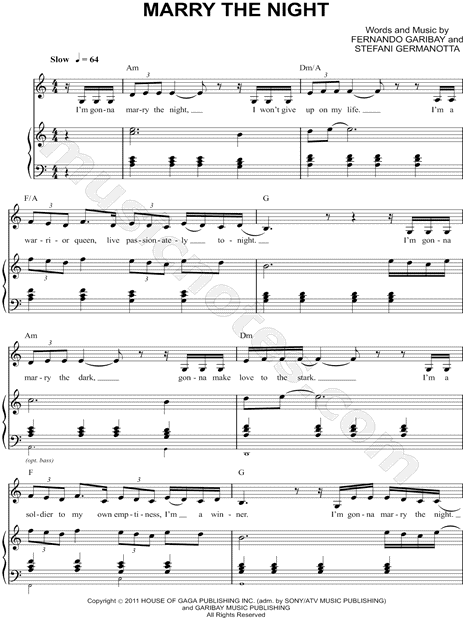 lady gaga скачать marry the night