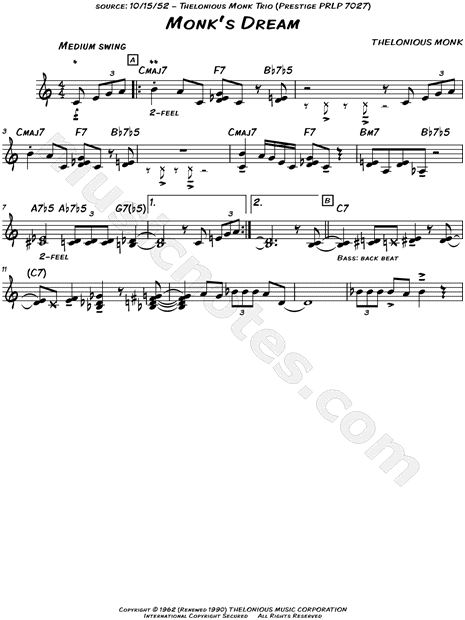 Thelonious Monk Fake Book Free Download Thelonious Monk Fake Book Free Download