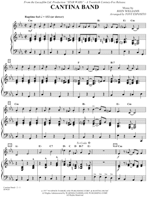 Image of John Williams - Cantina Band Sheet Music (Digital Download)