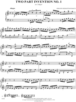 Bach Invention 1
