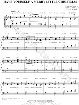 Alvin and the Chipmunks "Have Yourself a Merry Little Christmas" Sheet Music - Download & Print