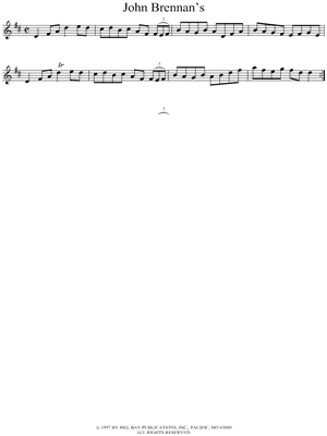 John Brennan's Sheet Music by Traditional Irish - Leadsheet