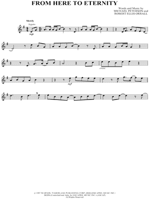 From Here To Eternity Sheet Music by Michael Peterson - Trumpet Part