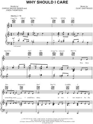 Why Should I Care Sheet Music by Diana Krall - Piano/Vocal/Guitar