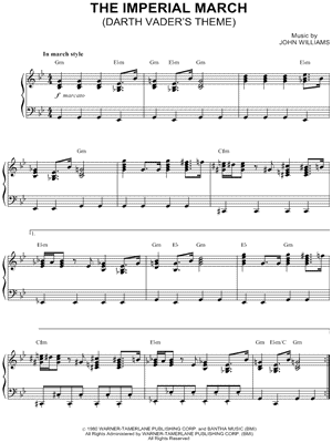 Image of John Williams - The Imperial March Sheet Music (Digital Download)