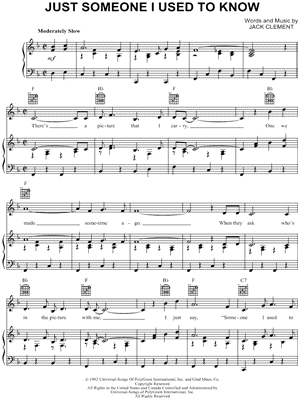 Free Xylophone Sheet Music For Somebody That I Used To Know