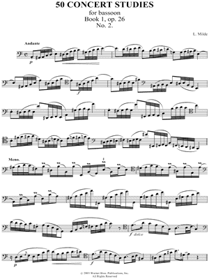 Bassoon Sheet Music. 2 Sheet Music (Digital
