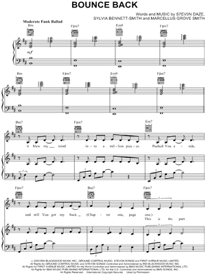 Bounce Back Sheet Music by Stacie Orrico - Piano/Vocal/Guitar