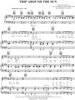 Trip Around the Sun Sheet Music by Jimmy Buffett - Piano/Vocal/Guitar
