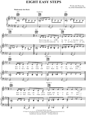 Eight Easy Steps Sheet Music by Alanis Morissette - Piano/Vocal/Guitar