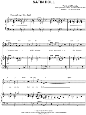 Satin Doll Sheet Music by Duke Ellington - Piano/Vocal/Chords