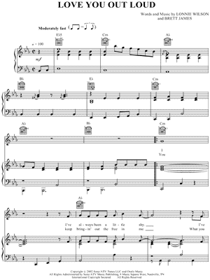 Image of Rascal Flatts - Love You Out Loud Sheet Music (Digital Download)