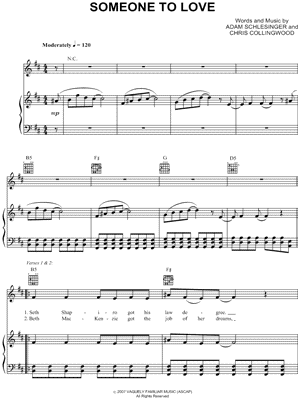 Someone To Love Sheet Music by Fountains of Wayne - Piano/Vocal/Chords