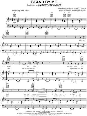 Stand by Me Piano Sheet Music