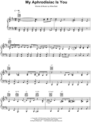 My Aphrodisiac Is You Sheet Music by Katie Melua - Piano/Vocal/Guitar, Singer Pro