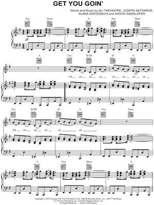 Alvin and the Chipmunks "Get You Goin'" Sheet Music - Download & Print