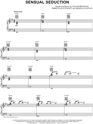 Snoop Dogg - Sensual Seduction - Sheet Music (Digital Download)