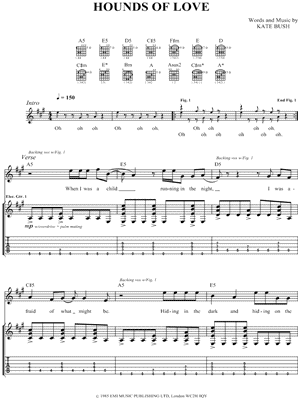 Hounds of Love Sheet Music by Futureheads - Guitar TAB