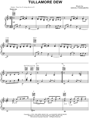 Tullamore Dew Sheet Music by Dan Fogelberg - Piano Solo