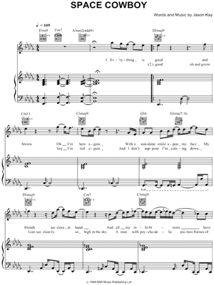 Space Cowboy Sheet Music