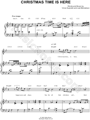 Diana Krall &quot;Christmas Time Is Here&quot; Sheet Music - Download &amp; Print