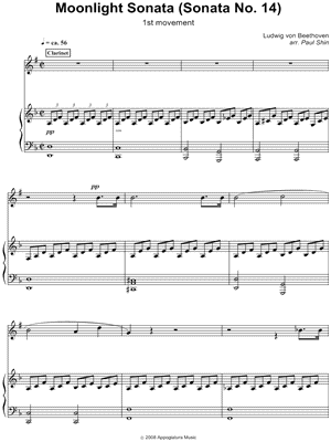 moonlight sonata sheet music free. Accompaniment Sheet Music