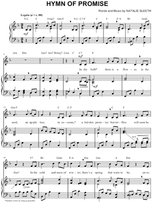 Hymn of Promise Sheet Music by Natalie Sleeth - Piano/Vocal/Chords