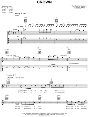 Crown Sheet Music by Collective Soul - Guitar TAB Transcription