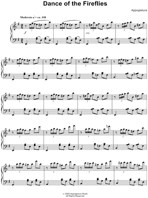 Image of Appogiatura - Dance of the Fireflies Sheet Music (Digital Download)