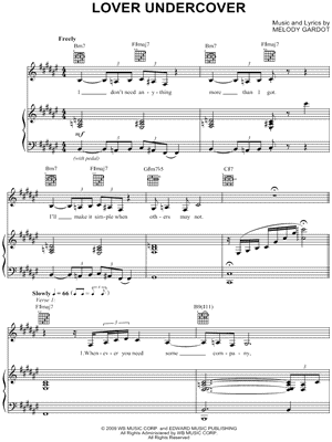 Lover Undercover Sheet Music by Melody Gardot - Piano/Vocal/Guitar, Singer Pro