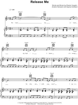 Agnes - Release Me - Sheet Music (Digital Download)