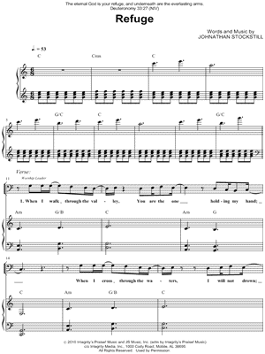 Refuge Sheet Music by Deluge - Piano/Vocal/Chords, Singer Pro