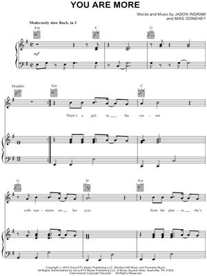 Image of Tenth Avenue North - You Are More Sheet Music (Digital Download)