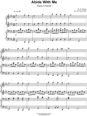 Abide With Me Sheet Music by William Henry Monk - Instrumental Duet