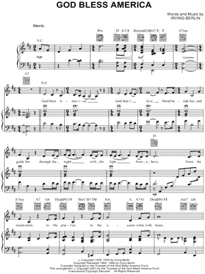 God Bless America Sheet Music by Celine Dion - Piano/Vocal/Guitar, Singer Pro