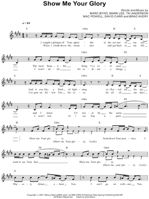 Show Me Your Glory Third Day Guitar Tabs