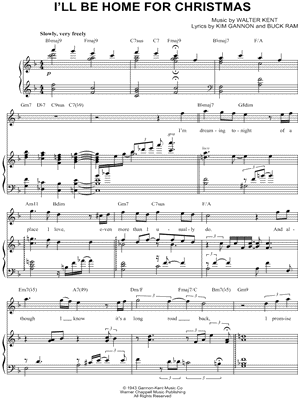 Michael Bublé "I'll Be Home for Christmas" Sheet Music - Download & Print