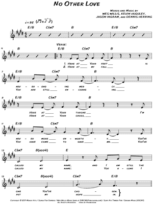 No Other Love Sheet Music by Rush of Fools - Leadsheet