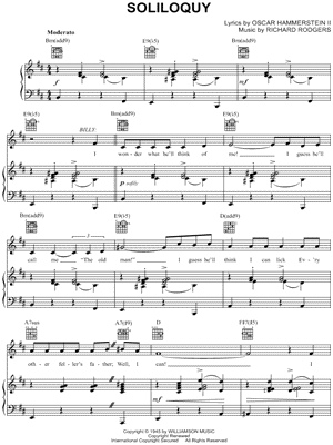 Soliloquy Sheet Music from Carousel - Piano/Vocal/Guitar, Singer Pro
