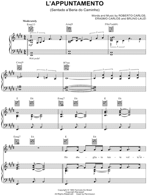 L'Appuntamento Sheet Music by Andrea Bocelli - Piano/Vocal/Guitar