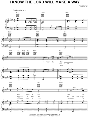 I Know the Lord Will Sheet Music by Smokie Norful - Piano/Vocal/Guitar