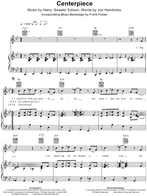 Centerpiece / Blues Backstage Sheet Music by Van Morrison - Piano/Vocal/Guitar