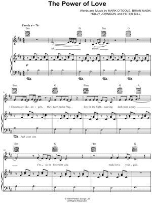 The Power of Love Sheet Music by Gabrielle Aplin - Piano/Vocal/Guitar, Singer Pro