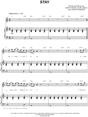 Stay By Rihanna Chords Piano