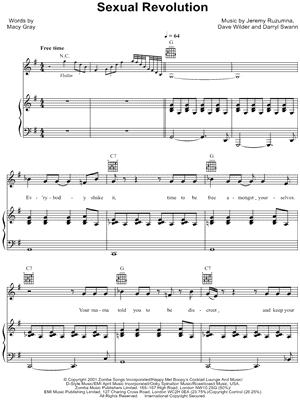 Sexual Revolution Sheet Music by Macy Gray - Piano/Vocal/Guitar